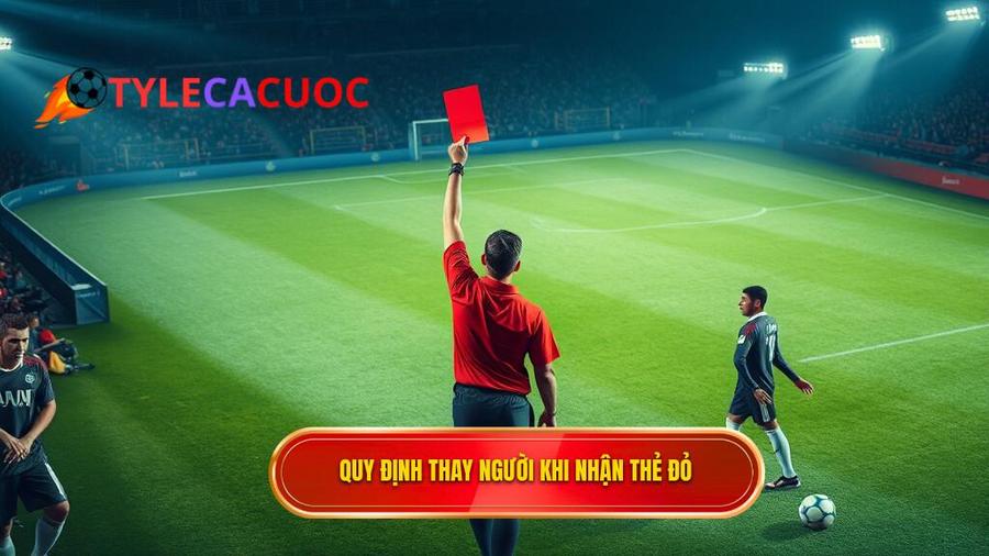 Luật FIFA quy định: Thẻ đỏ có được thay người không?