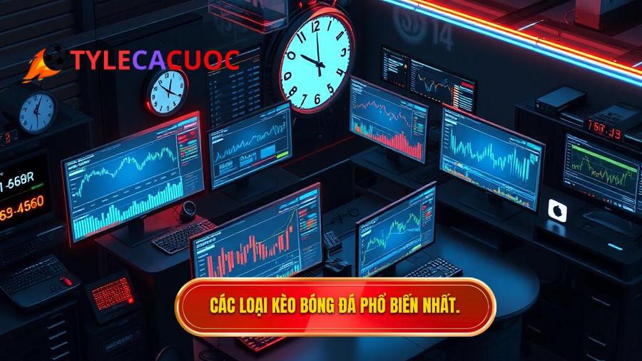 Các loại kèo phổ biến cần theo dõi 24/7