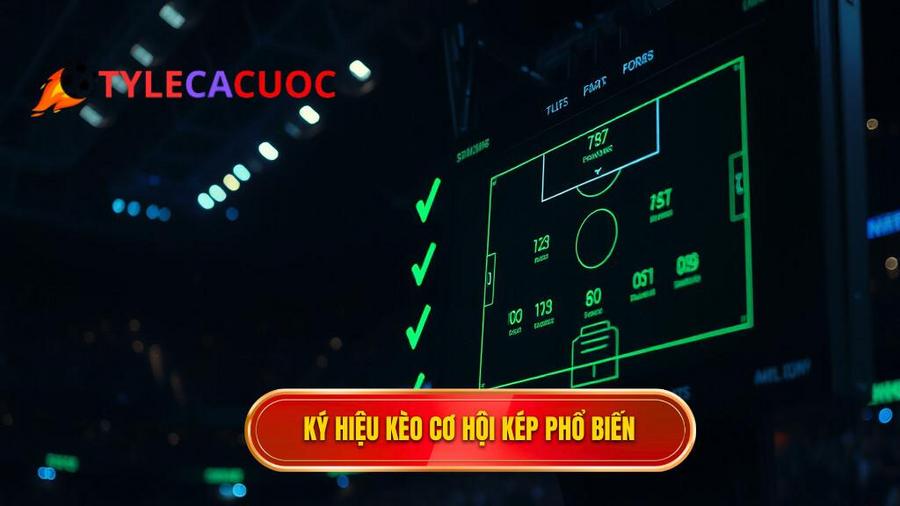 Các ký hiệu và cách đọc Kèo cơ hội kép (Double Chance) phổ biến