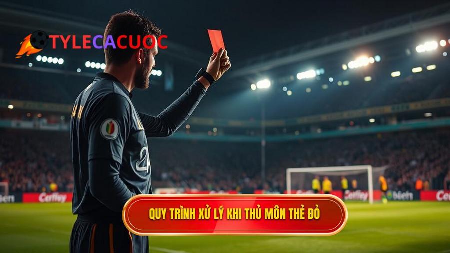 2. Quy trình xử lý khi thủ môn bị đuổi khỏi sân