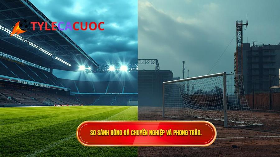 Sự khác biệt giữa bóng đá chuyên nghiệp và các loại hình bóng đá khác