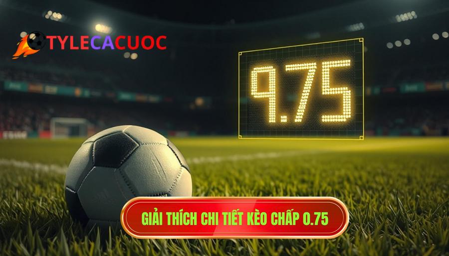 1. Giải thích chi tiết kèo chấp 0.75